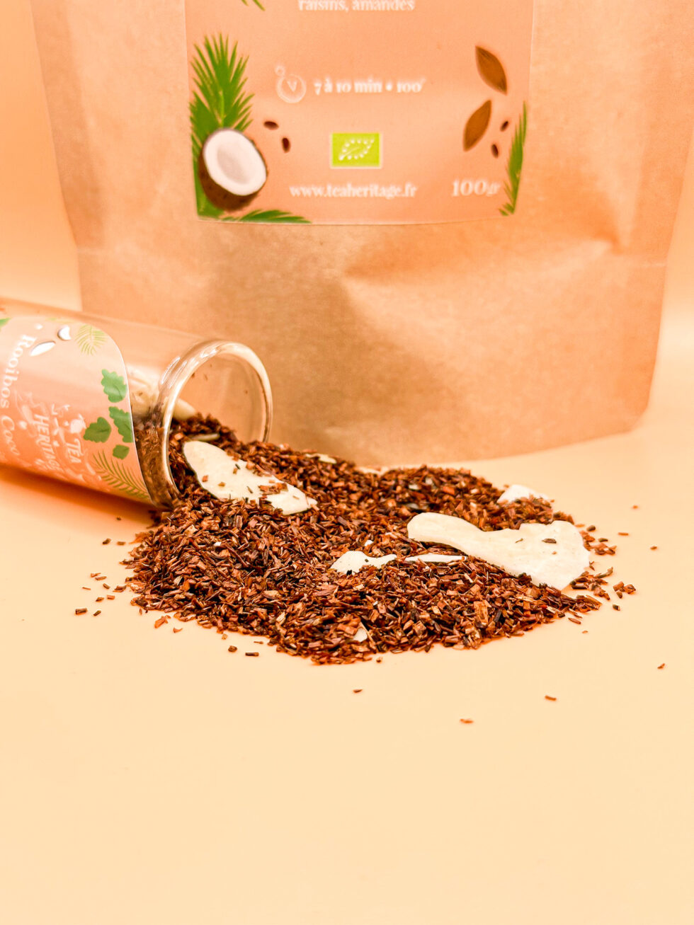 Rooibos Bio Noix de Coco Amande - 100g – Image 3