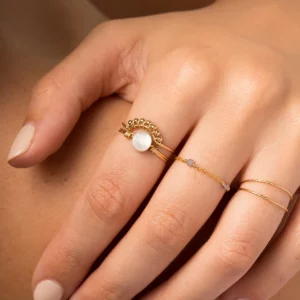 Bague Dentelle Demi-Lune