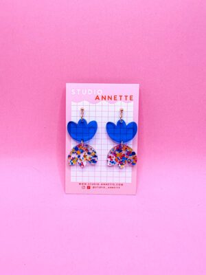 Boucles D'oreilles Rosette