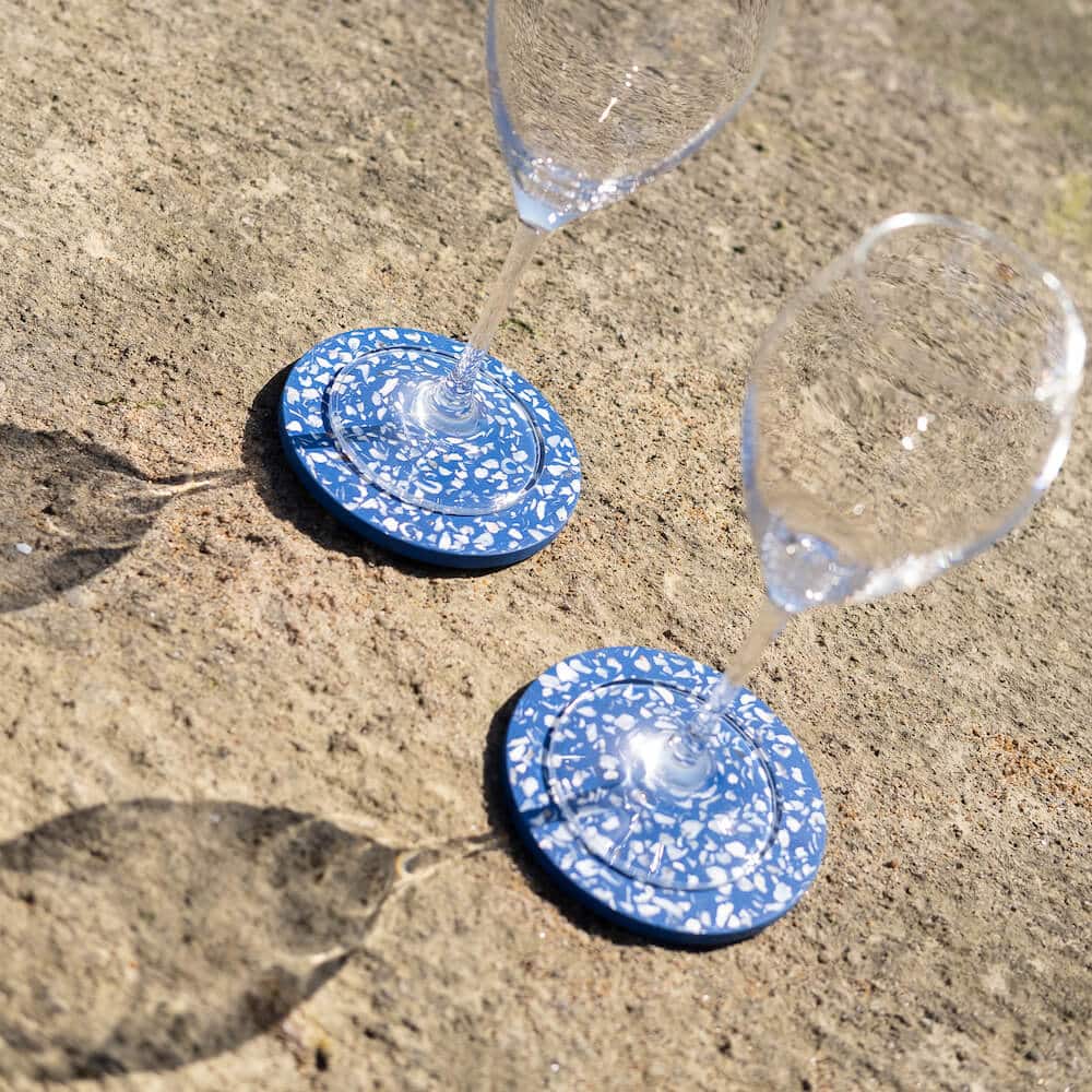 Lot de 4 dessous de verres en coquillages recyclés – Image 8