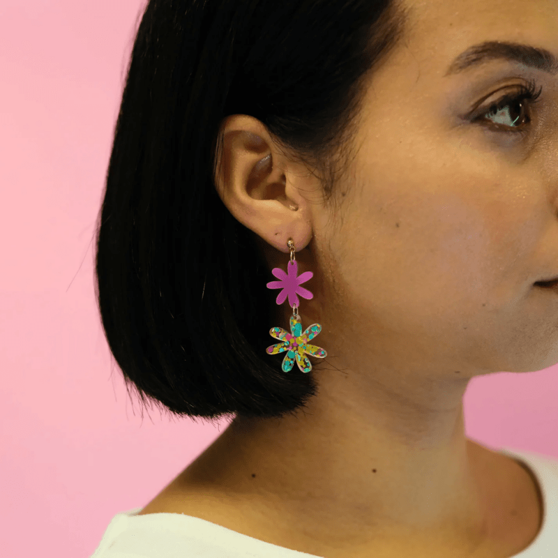 Boucles D'oreilles Fleurette – Image 6