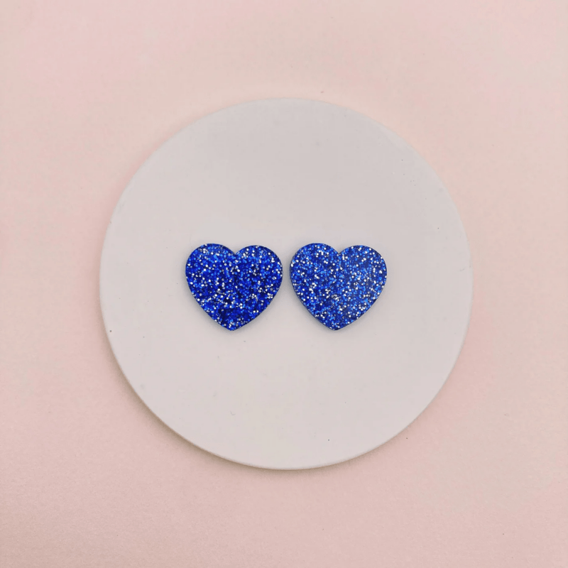 Boucles d'oreilles puces - Coeur