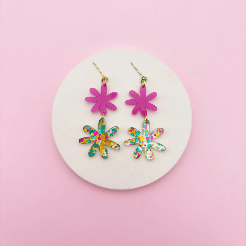 Boucles D'oreilles Fleurette – Image 5