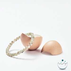 Oeuf bracelet Perles