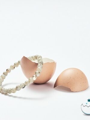 Oeuf bracelet Perles