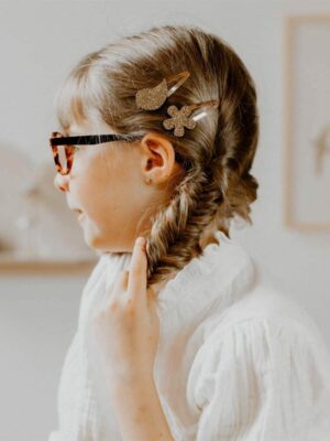 Barrettes doubles Fleurs