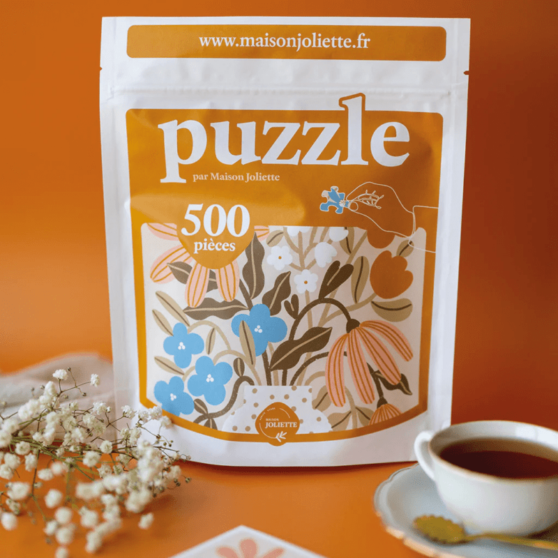 Puzzle 500 pièces Myosotis & Capucine – Image 9