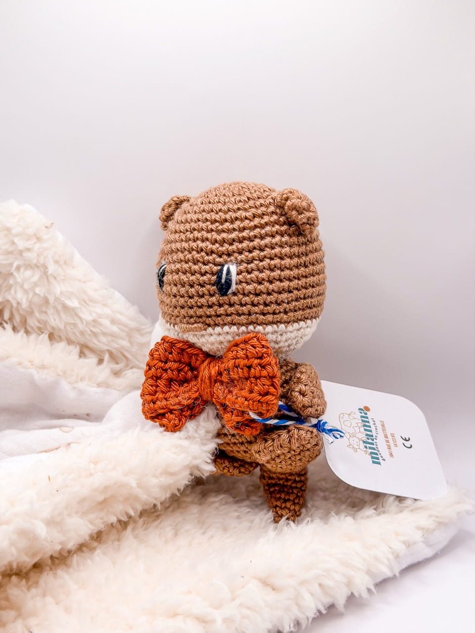 Loutre - Peluche au crochet carré