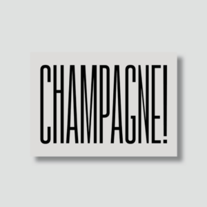 Carte champagne !