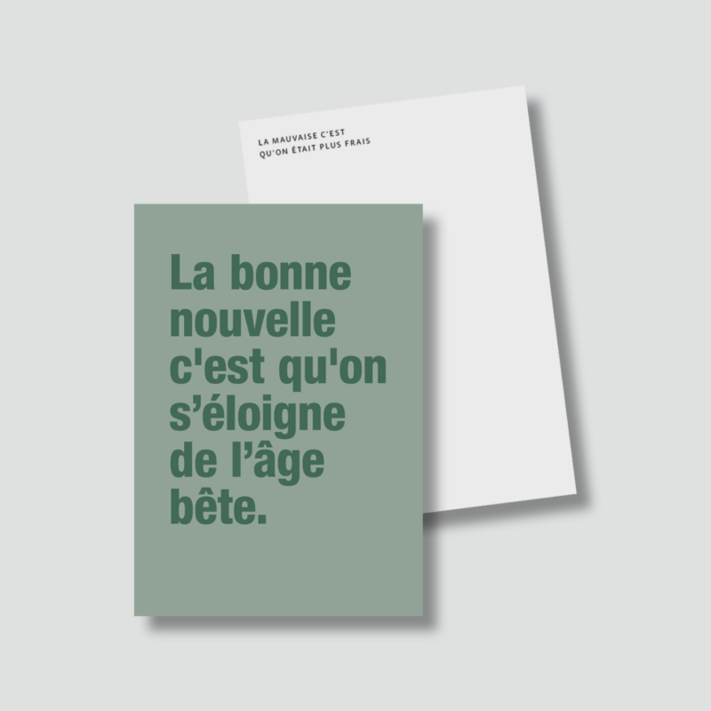 Carte La bonne nouvelle, c'est qu'on s'éloigne... – Image 2