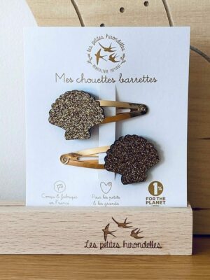 Barrettes doubles Coquillage