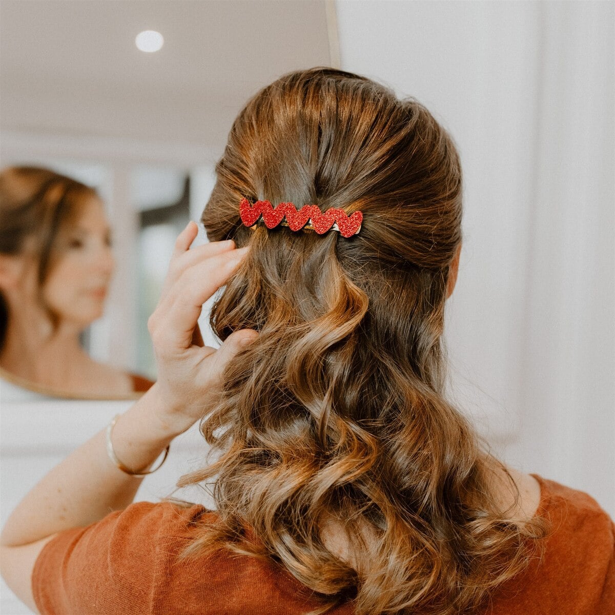 Barrette clip – Cœurs – Image 2