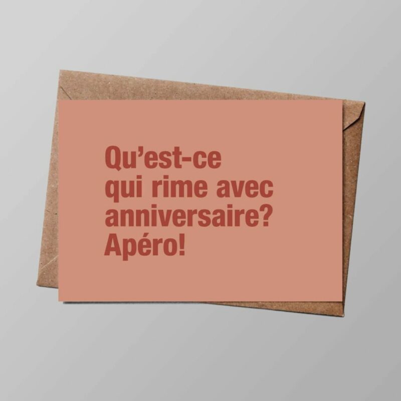 Carte Anniversaire ? Apéro !