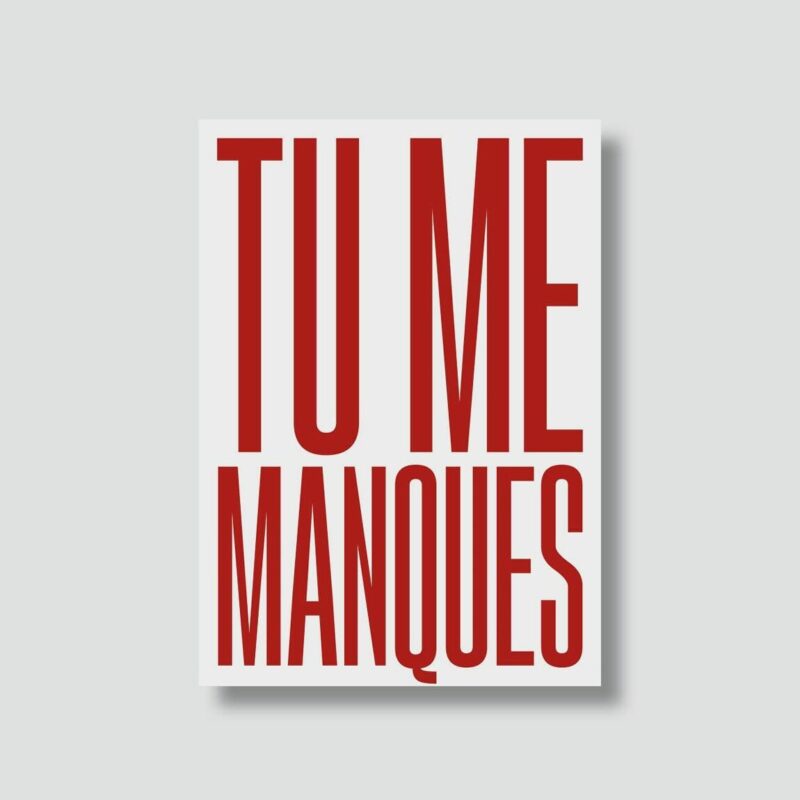 Carte Tu me manques