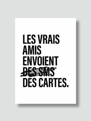 Carte Les vrais amis