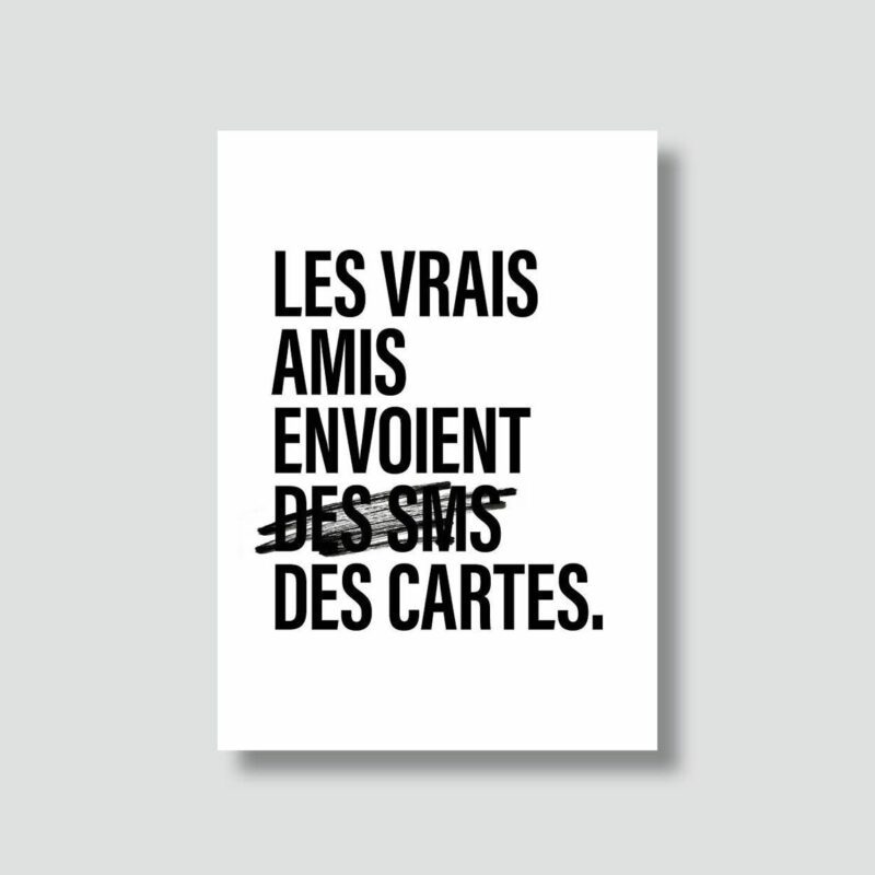 Carte Les vrais amis