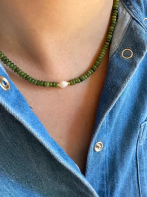 Collier Lucia - Jade Vert