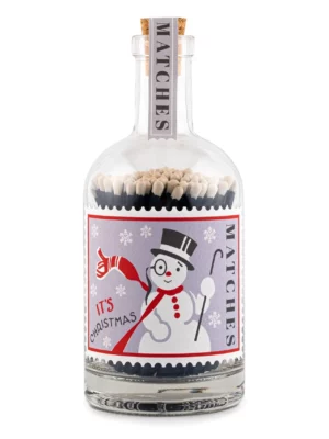 Bouteille d'allumettes - Snowman