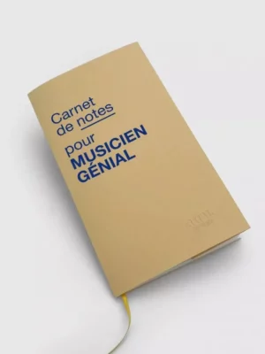 Carnet de notes pour musicien génial