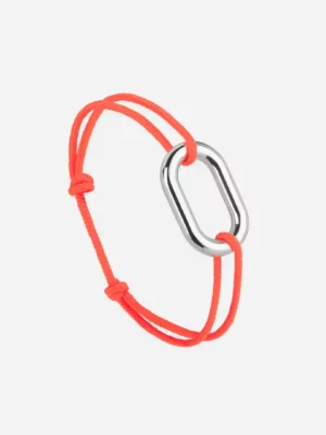 Bracelet maillon argent - orange