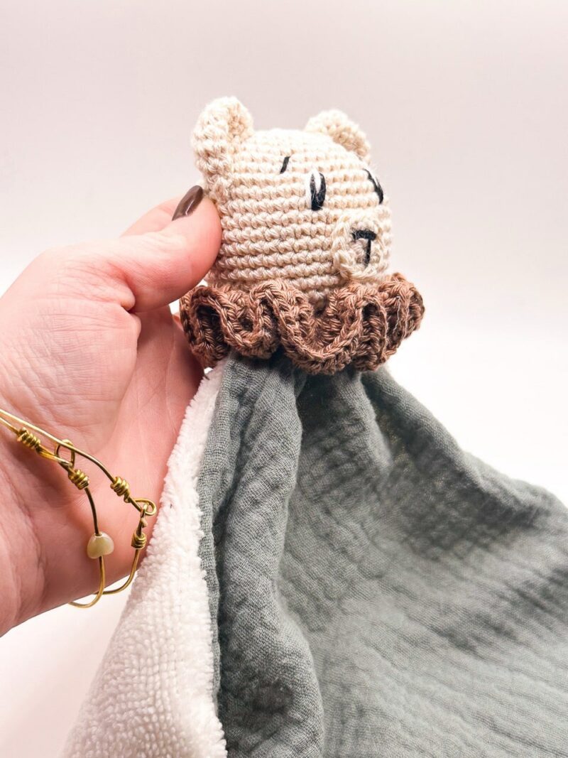 Ourson - Peluche au crochet carré