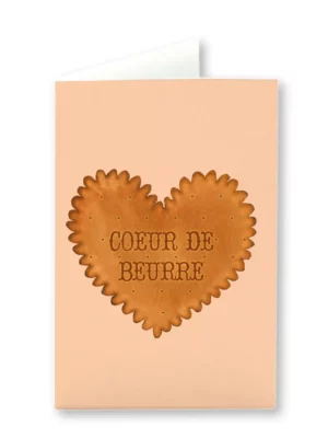 Carte double Coeur de Beurre