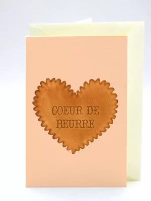 Carte double Coeur de Beurre