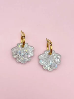 Créoles Coquillage - argent