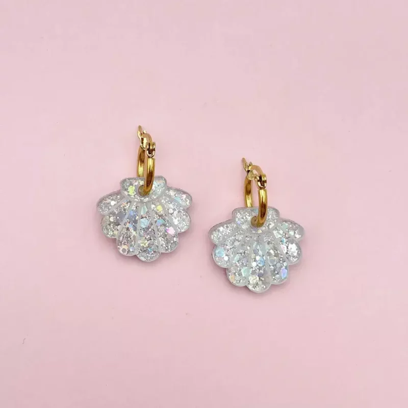 Créoles Coquillage - argent