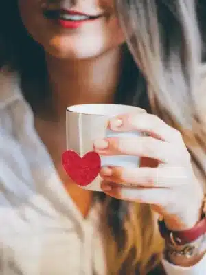 Sachets de thé - Coeur Rose x5