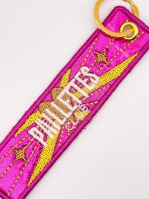 Porte-clé brodé - Paillettes club