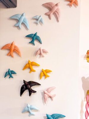 Ensemble de 3 hirondelles