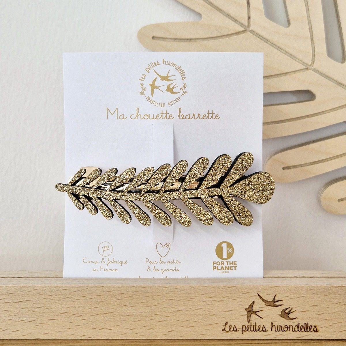 Barrette clip – Branche de pin