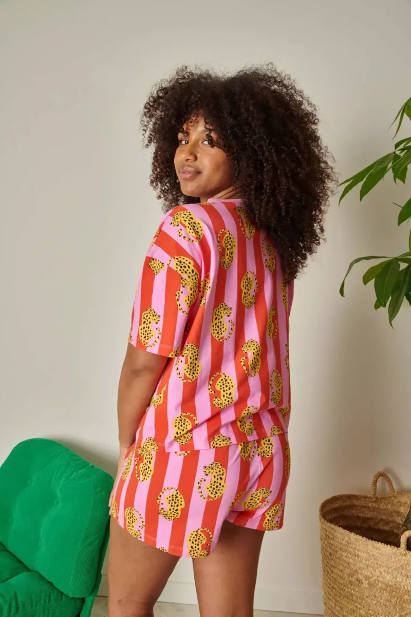 PYJAMA Léo Rayures Rouge – Image 2