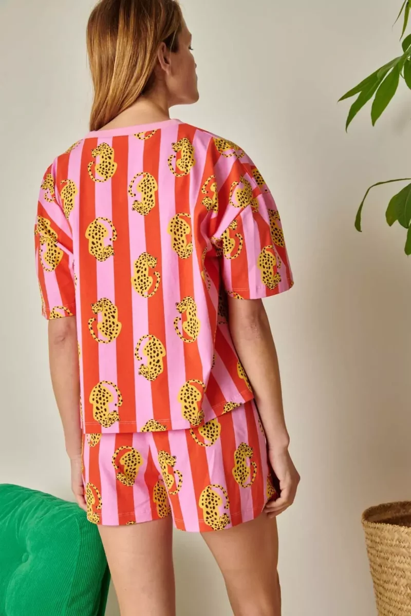PYJAMA Léo Rayures Rouge – Image 3