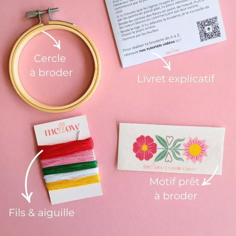 Kit de broderie - Flowers in love – Image 2