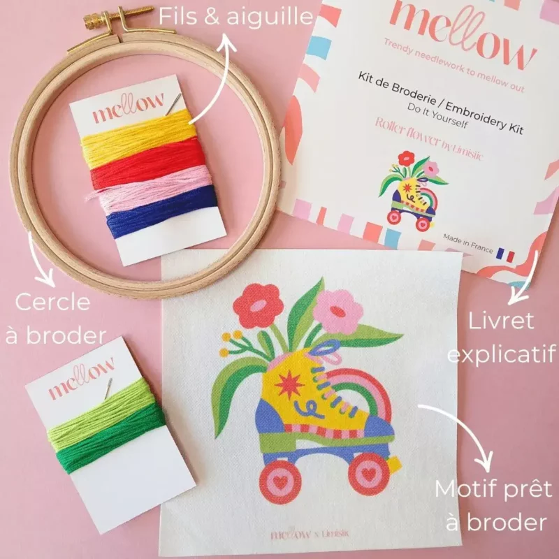 Kit de broderie - Roller flower – Image 2