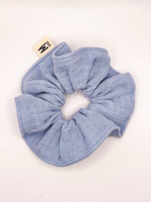 Chouchou double gaze bleu layette