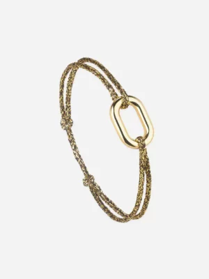 Bracelet maillon or - Or noir Pailleté