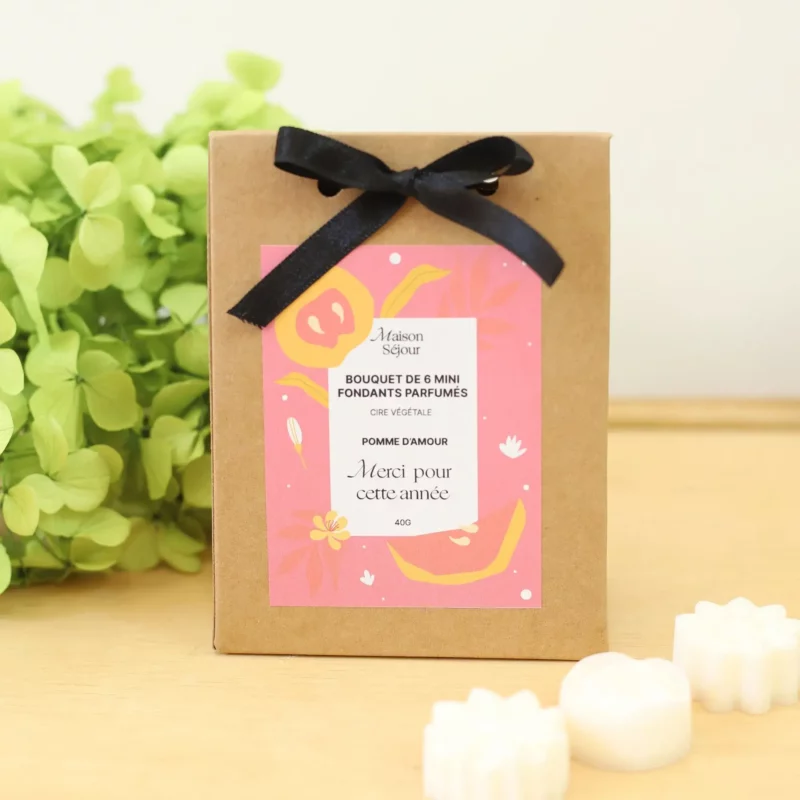 6 mini fondants parfumés - Merci pour cette année