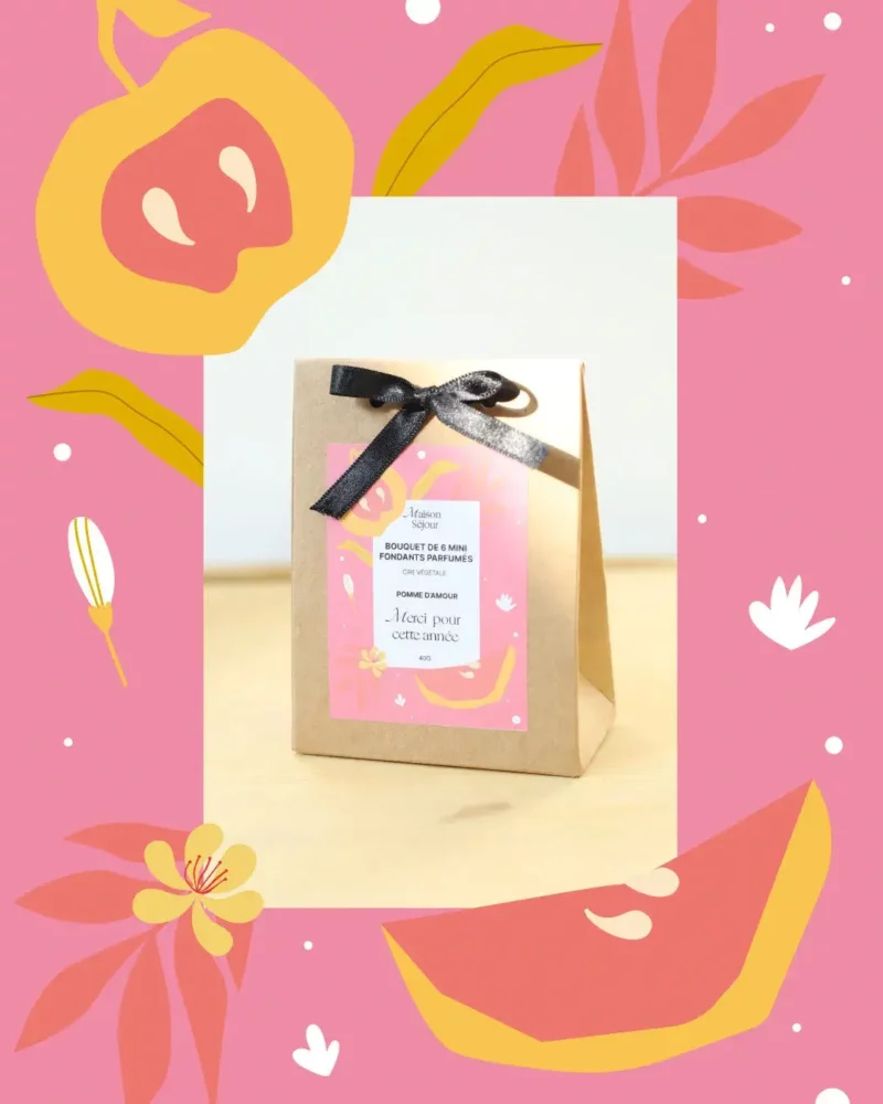 6 mini fondants parfumés - Merci pour cette année – Image 3