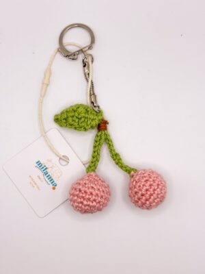 Porte clé crochet - Cerises