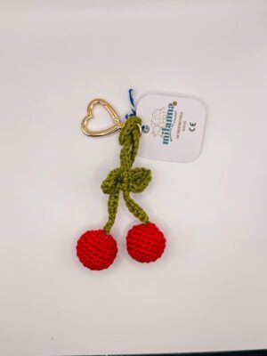 Porte clé crochet - Cerises