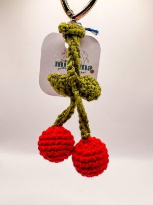 Porte clé crochet - Cerises