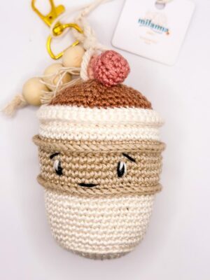 Porte clé crochet - Chocolat chaud