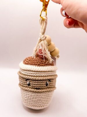 Porte clé crochet - Chocolat chaud