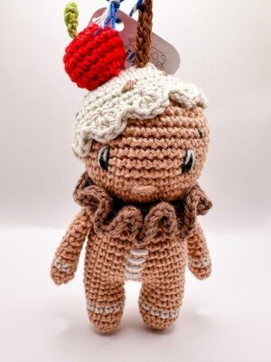 Porte clé crochet - Pain d'épice