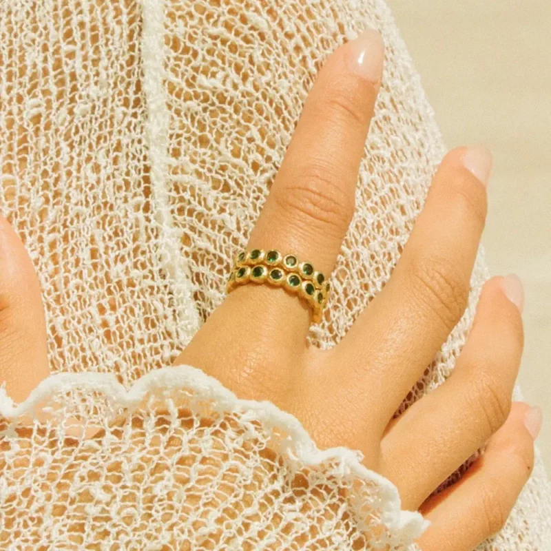 Bague - Amélia verte – Image 3