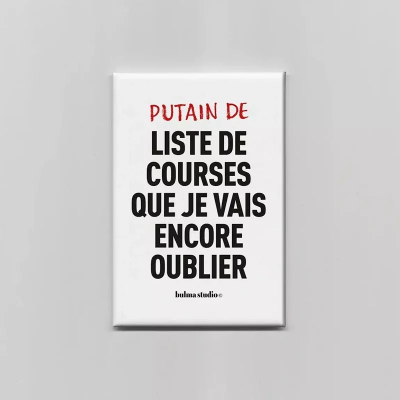 Magnet – Liste de courses