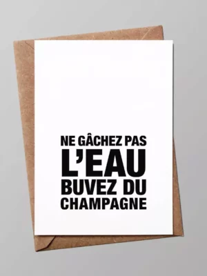 Carte Eau & Champagne